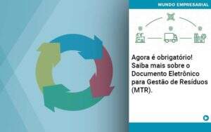 Agora E Obrigatorio Saiba Mais Sobre O Documento Eletronico Para Gestao De Residuos Mtr Organização Contábil Lawini - CONTAFF Contabilidade e Administração de Condomínios